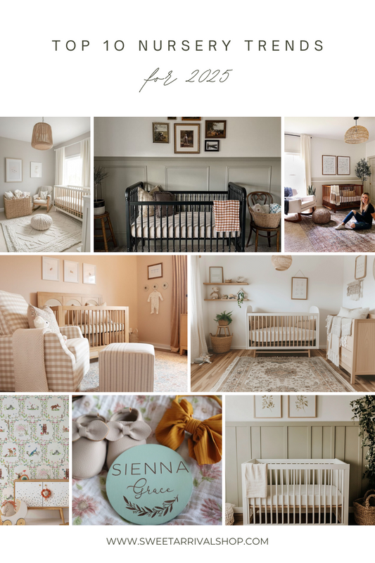 nursery trends 2025, earthy tones, gender neutral, vintage nursery, eco-friendly nursery trends