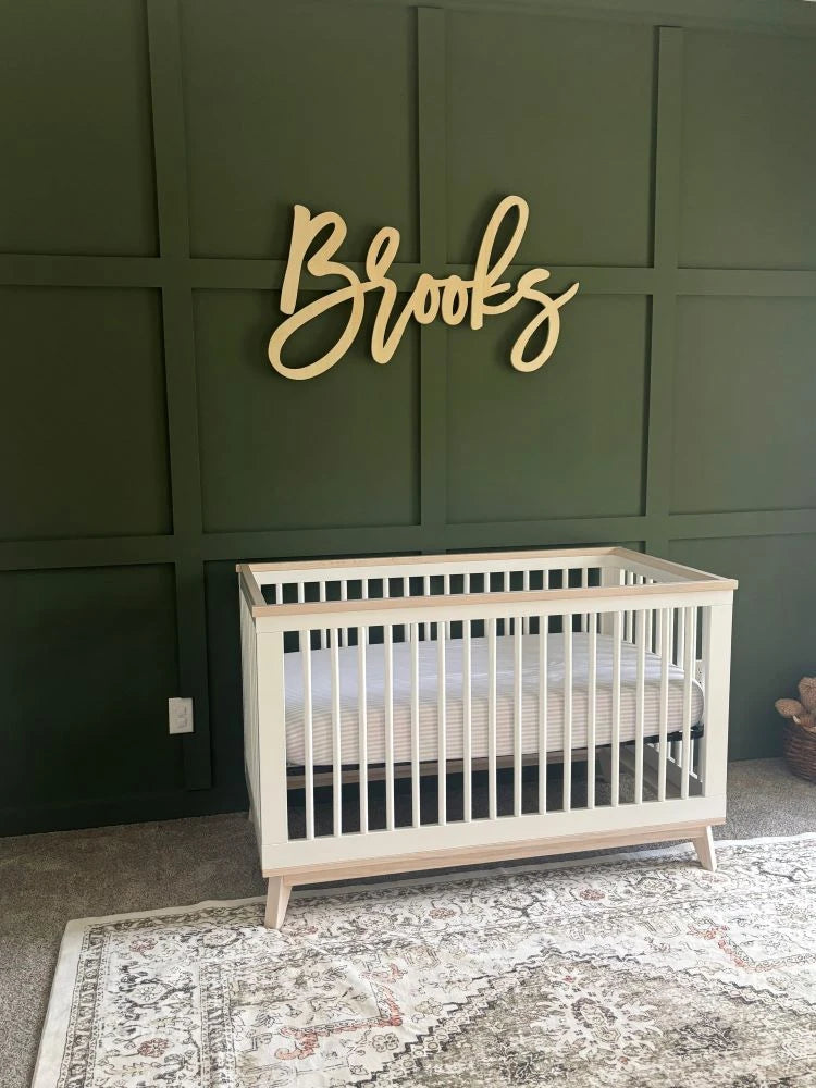 Wood Nursery Name Signs